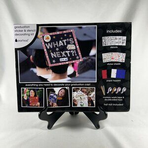 GRADUATION STICKER AND STENCIL GRADUATION CAP DECORATING KIT NEW IN THE BOX